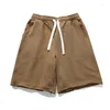 Herren Shorts Cotton Franed Design Trendy Brand Casual Straight Summer Simple All-Match Lose