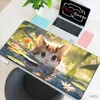 Мышиные накладки запястья отдыхает аниме XXL Mouse Pad Game Accessories Cartoon Cat Keyboard Mousepad Gamer Dest Cat