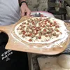Bärbar träpizza paddel spatula pizza spade kökskal skärbräda med handtag pizza magasin tallrik bakformade konditorivaror