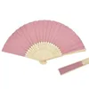 Decorative Figurines Chinese Folding Elegant Paper Hand Fan Wedding Party Favors Birthday Baby Shower Supply 15 Colors 21x38cm 1Pc