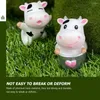 庭の装飾8 PCS ORMANTANTS TINY COW FUGRINESクラフト小さな牛のおもちゃ素敵な彫像樹脂愛らしいミニ