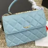 Luxury Designer Women Chain Small Crossbody Bag Tote Famous Brand Classic Diamond Pattern Quilted Multi Color Lady Flap Handbag French Brand Fashion Shoulder Bag