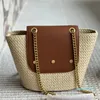 Trendy Designer Fashion Straw Bag Classic Letter Handtassen voor dames handtassen Purse Young Girls Beach Holiday Beach Basket