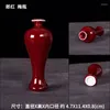 Vases Mini Ceramic Vase Small Pottery Home Decorations Ornament Retro Lang Red Bottle