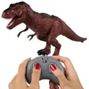 Fjärrkontroll dinosauri simulering Storm King Dragon Electric Remote Control Triceratops Model Dinosaur Prank Childrens Toy 240408