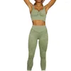 Leggings féminins Femmes Yoga Tire Workout Vêtements à manches longues Shirt High Waist Gym Fitness Sports Sports