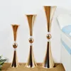 Vases Vases Européen Modern Trumpet Flower Vase Table Table Centres d'événement Party Party Road Plomb Floor For Decorative