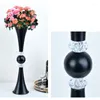 Vases Vases Européen Modern Trumpet Flower Vase Table Table Centres d'événement Party Party Road Plomb Floor For Decorative