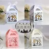 Geschenkwikkeling 25 -stks luxe dozen Wedding Party Favor cut sweets cake candy gunst doos feestelijke benodigdheden