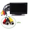 Moniteur de voiture de 5 pouces 4pin et AV PORT pour la vue de la caméra automatique de secours HD