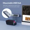 Powered USB-Hub-Splitter-Socket mit Multi USB 3.0 Port Slot Plug-Off-Taste-Switch-Dock-Streifen-Strip-Adapter für PC-Laptop 240314
