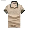 Herren Polos Sommermarke Kleidung Luxusdesigner Polo Shirts Herren Casual Polo Mode Snake Bienendruck Sticker Tematch High Street Herren Polos L49