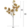 Dekorativa blommor 5st konstgjorda eukalyptusr trädblad gren för växtvägg bakgrund bröllop fest hem trädgård al kontor bar