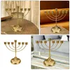 Candele Candele Manorah Europeo e americano Chalice Dining Room Decoratore Iron Fintegne di matrimonio