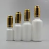 Storage Bottles Empty Essential Oil Bottle 30ml 1oz Container With Gold/Matte Gold Cap