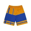 Trendy Rhude Patchwork kontrastierende Shorts Klassische Buchstaben Logo Hosen Lose lässige Herren gestrickte Shorts Kumpel Strandhosen CSD2404154-12