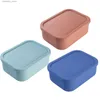 Bento lådor 700/1300 ml 3 Rids Microwavable Sile Lunch Box Children Adult School Office Food Storae Container Bento Box med lock L49