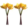 Flores decorativas 2 PCs PCs Artificial Damaid Bouquet Simulation Decors Antlers Fall Color Faux Orchid