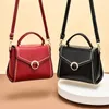 Shoulder Bags Soft Leather Luxury Handbag Fashionable Solid Color Versatile Women's One Crossbody Small Bag