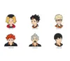 Siatkówka Anime Enamel Pin Haikyuu Hurtowa cena Charakter Libero Yu Nishinoya Manga broszki odznaki