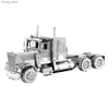 3D Puzzles Truck 3D Metal Puzzle Model Kits DIY Laser Cut Puzzles Jigsaw Toy For Children Y240415