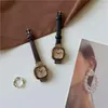 Zegarek na rękę panie oglądają retro vintage zegarki mody kwadratowy diamentowy skórzany kwarc prezenty Relogio feminino