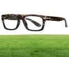 Óculos de sol 2022 Retro Square Designer Reading Glasses Blocking Light Bloqueando óculos de lente clara Prescription Eyewear Diopters 0 a8339146