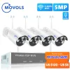 System systemu 5MP 8CH bezprzewodowy system CCTV 1920p Wodoodporny wodoodporny Wi -Fi Security Security Record P2P Zestaw nadzoru wideo