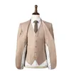 Costumes masculins Linn Champagne Blazer Blazer Blazer Businet Business Wear Coat ensembles 3 pcs veste Pantalon