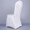 Couvre-chaises Simple 2024 Rose Stretch Cover Wedding El Restaurant Siamois Set Couleur Solide Supplies Party Party Wholesale Tool Home