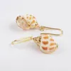 Dangle Earrings 5/10 Pairs Natural Conch Shell Gold Plated Sea Snail Drop Boho Beach Jewelry Gift