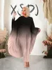 Elegant and Beautiful Womens Dresses Party Batwing Pleated Dress Loose Sexy Plus Size 4xl Ladies Wholesale Drop 240412