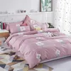 Set di biancheria da letto 4pcs/set cartone animato fodera per letti geometrici caldi a 4 dimensioni del piumino blu grigio cuscino