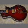 Cavi CHINESE ELETTRICE GIOTAR BIG SBY TEMOLO LES GOLD HARDware Custom 6 Strings Flame Maple Top