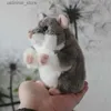 Pluszowe zwierzęta Chinchilla High Fidelity Anime Śliczne plushie chomika Pluszowe zabawki Lifeelike Zwierzęta Symulacja Symulacja Dollowa Kawai Prezenty dla dzieci L47