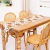 Tapisches Table à manger des vacances Linn 13x72 pouces de cuisine rustique décorations de tissu de soins faciles
