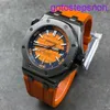 Highend AP запястья Watch Королевская дуб серия серии синей пластины Резиновая полоса Автоматическая механическая мужская точная стальная диаметр 42 мм роскошные часы