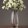 Vasi alti grandi vetro nordico vaso fiore estetico design pianta idroponica design moderno floreros trasparente decorazione domestica di lusso wk50hp