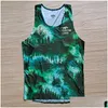 Мужские майки -вершины Mens Lightning Marathon жилет Mans Fast Running Steam Speed Professional Athlete Singlet Customiza DH6UC