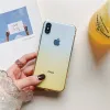 Градиентный цвет Ультра -тонкий прозрачный телефон для iPhone XS MAX XR X 7 8 6S 6 плюс мягкие случаи TPU Fundas ZZ