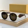 Óculos de sol redondos Mulheres lindas óculos de sol Glasses de designers Euro American Trend Trend Modern Sofistication Acetato Metal Frame Sunglasses Style UV400