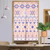 Kurtyna prosta geometryczna drukowana drzwi do salonu sypialnia jadalnia w stylu nordyckim drzwi zasłony lniane podzielone noren