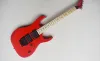 Guitar Red Body Electric Guitar with Maple Neck,black Hardware,offering Customized Services