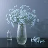 Decorative Flowers Cafe Decor Simulation Gypsophila Plastic Green Plant Artificial Multi Head Babysbreath Flower Branch El Decoration