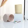 Candle Holders 2pcs 10oz/325ml MaCeramic Holder Without Lid Cylinder Jar 8x8x9cm Cup For Home Decoration