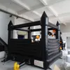 4,5 mlx4,5mwx3mh (15x15x10ft) kommersiellt svart studshus hoppande bouncy castle uppblåsbar jumper bouncer för festevenemang