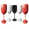 Tassen 401-500 ml Plastik Weinglas Rot Champagner Cocktail Cup White Black Creative Bankett Bar Restaurant
