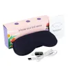 Elektrische Vibration Eye Massager erhitzte Maske drahtlose Entlastung Dunkle Kreise Trockener Erleichterung Schlafen 240411