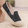 Casual Shoes 2024 Spring and Summer Flat Women's Breattable Cloth Lazy Slip-On