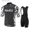 Set di maglia ciclistica 2023 Morvelo Summer Pro Mens Cicling Jersey Suite Mountain Bike Triathlon Driching Breathing Bytineb Bytineb Bythab Bicyc Ropa Ciclismo L48